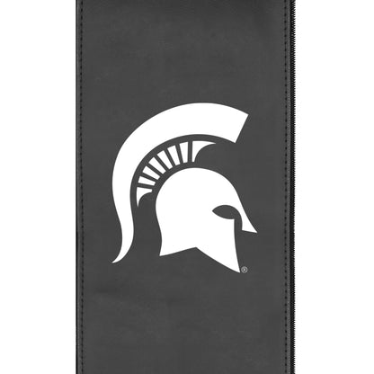 Silver Loveseat with Michigan State Spartans Primary Logo
