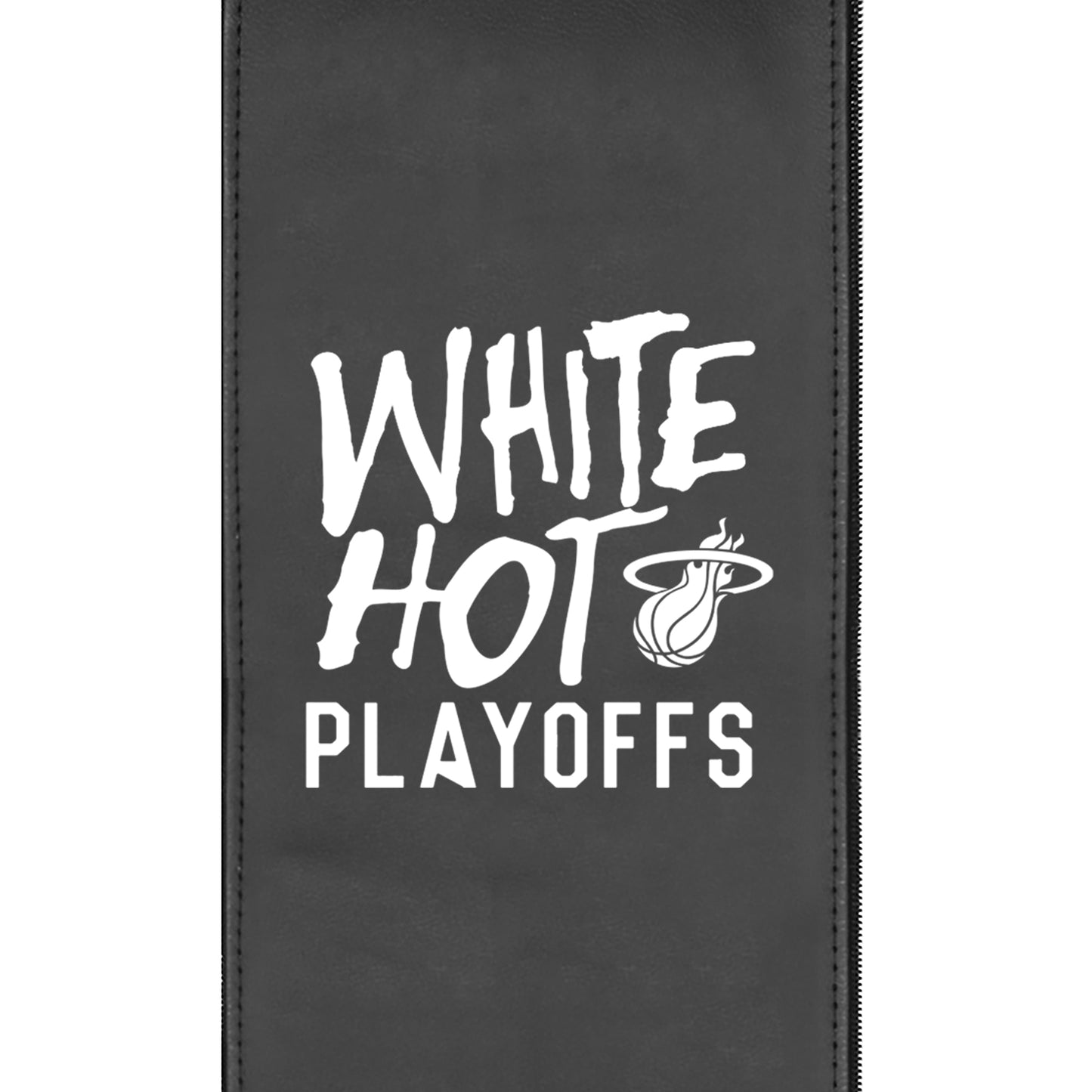 Curve Task Chair Miami Heat White Hot Playoffs Logo