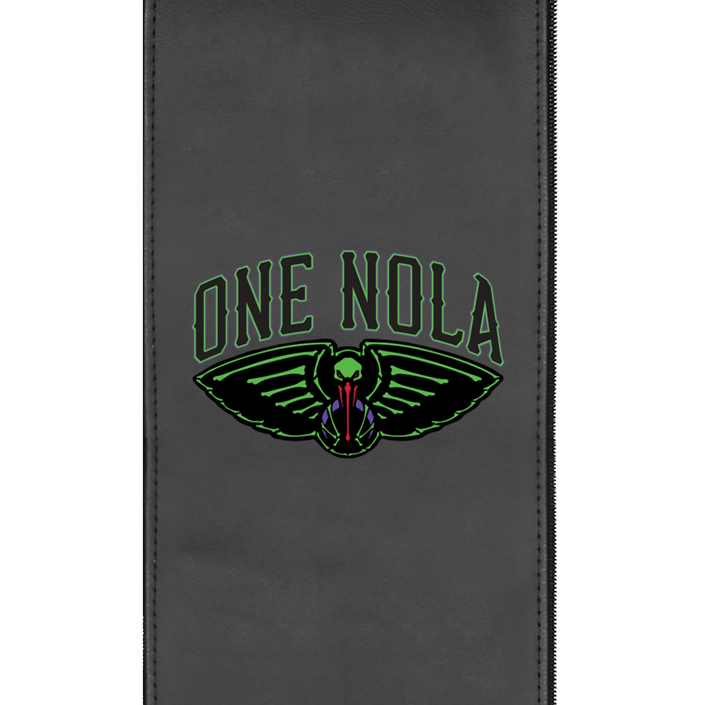 Xpression Pro Gaming Chair with New Orleans Pelicans One Nola Playoffs Logo