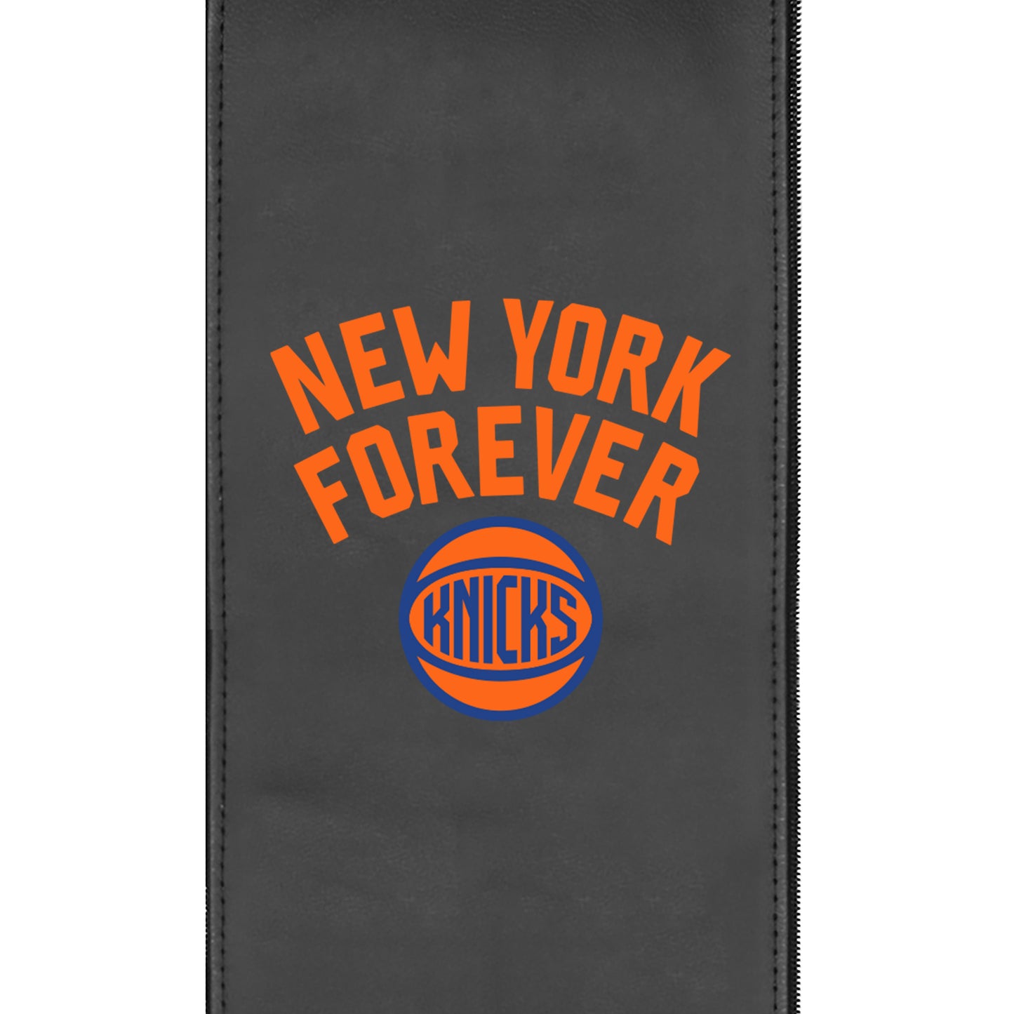 Silver Sofa with New York Knicks 2024 Playoffs Logo