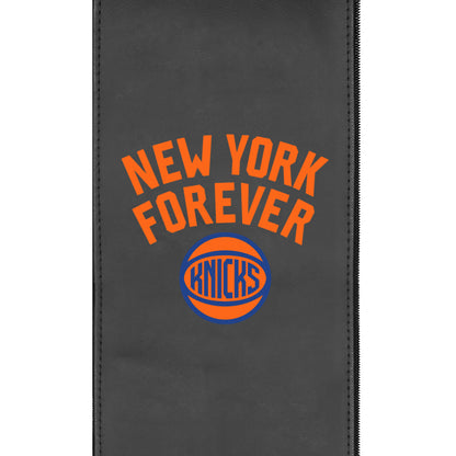 Silver Loveseat with New York Knicks 2024 Playoffs Logo