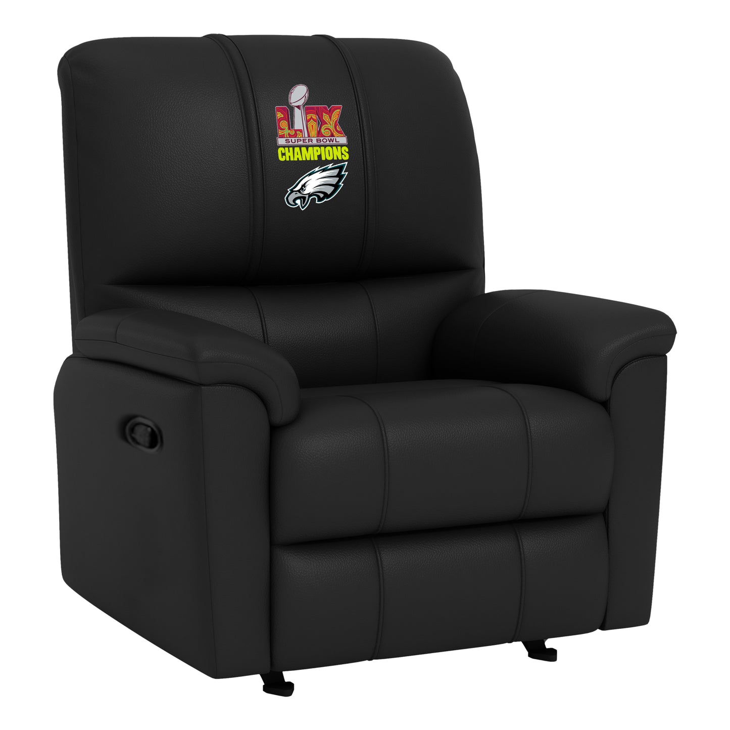 Rocker Recliner with Philadelphia Eagles Super Bowl LIX Champions Logo