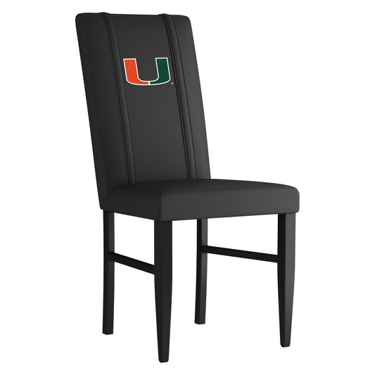 Side Chair 2000 with Miami Hurricanes Logo Set of 2