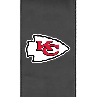 Silver Loveseat with  Kansas City Chiefs Primary Logo