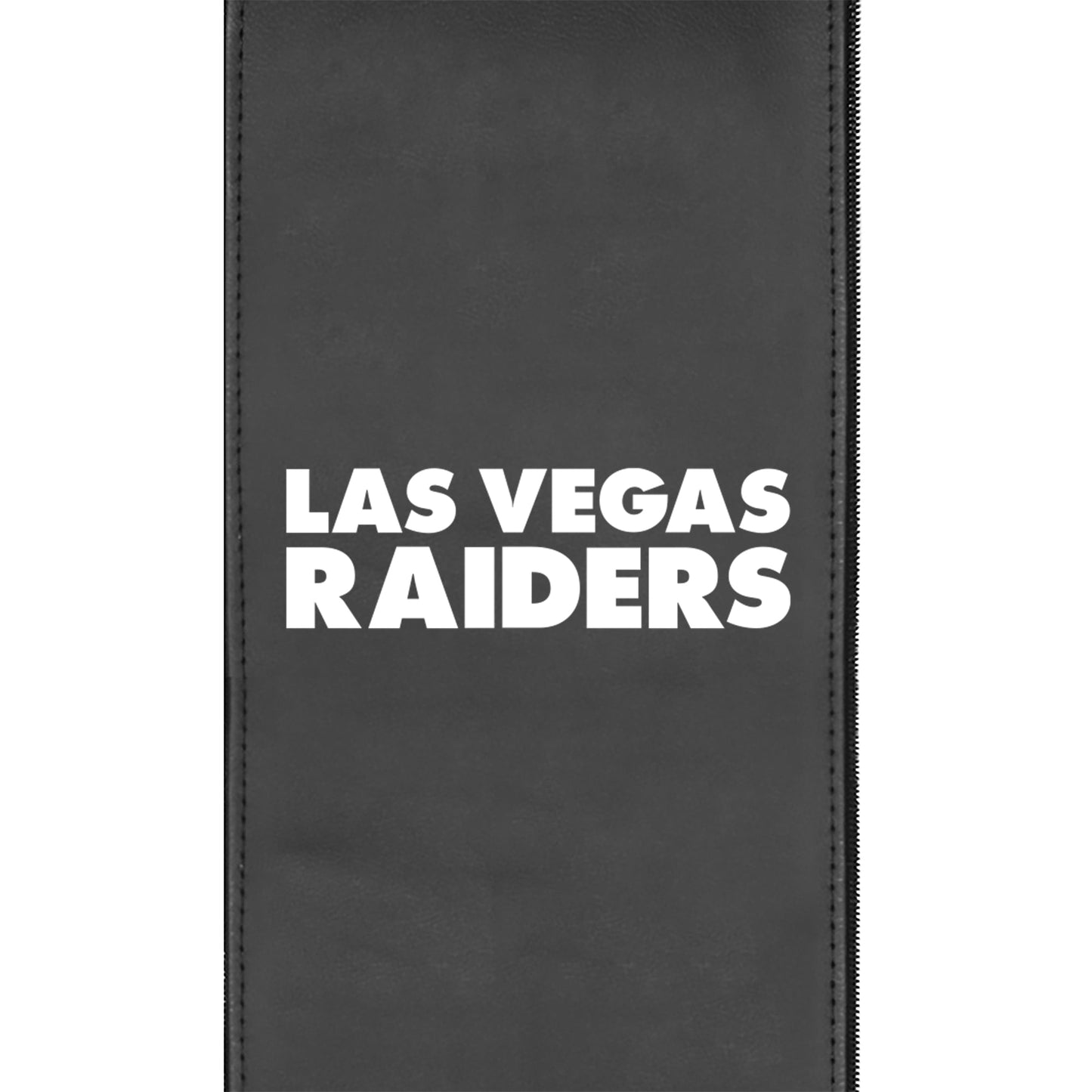 Silver Club Chair with  Las Vegas Raiders Secondary Logo