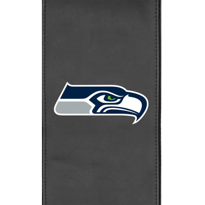 Silver Loveseat with  Seattle Seahawks Primary Logo