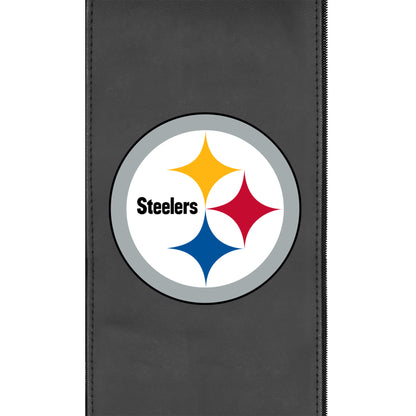 Silver Club Chair with  Pittsburgh Steelers Primary Logo