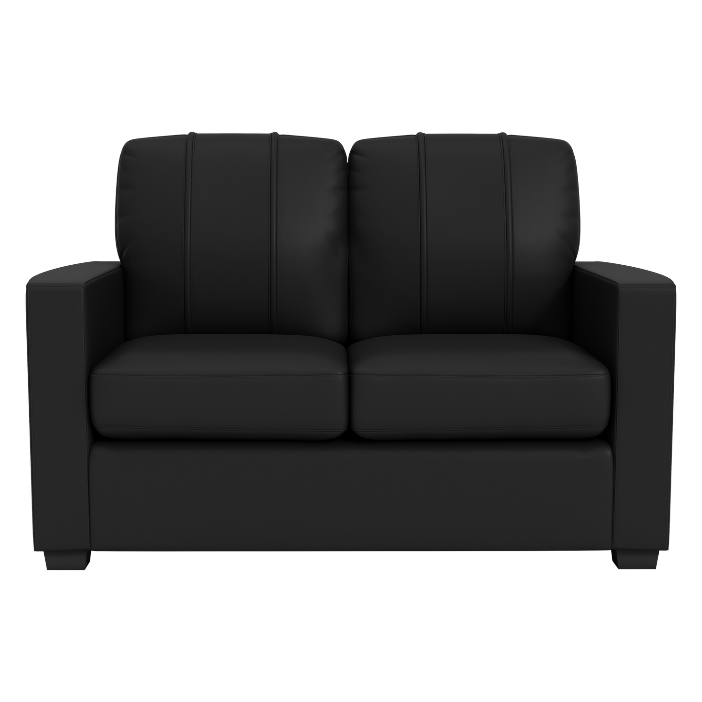Silver Loveseat with  Los Angeles Chargers Helmet Logo