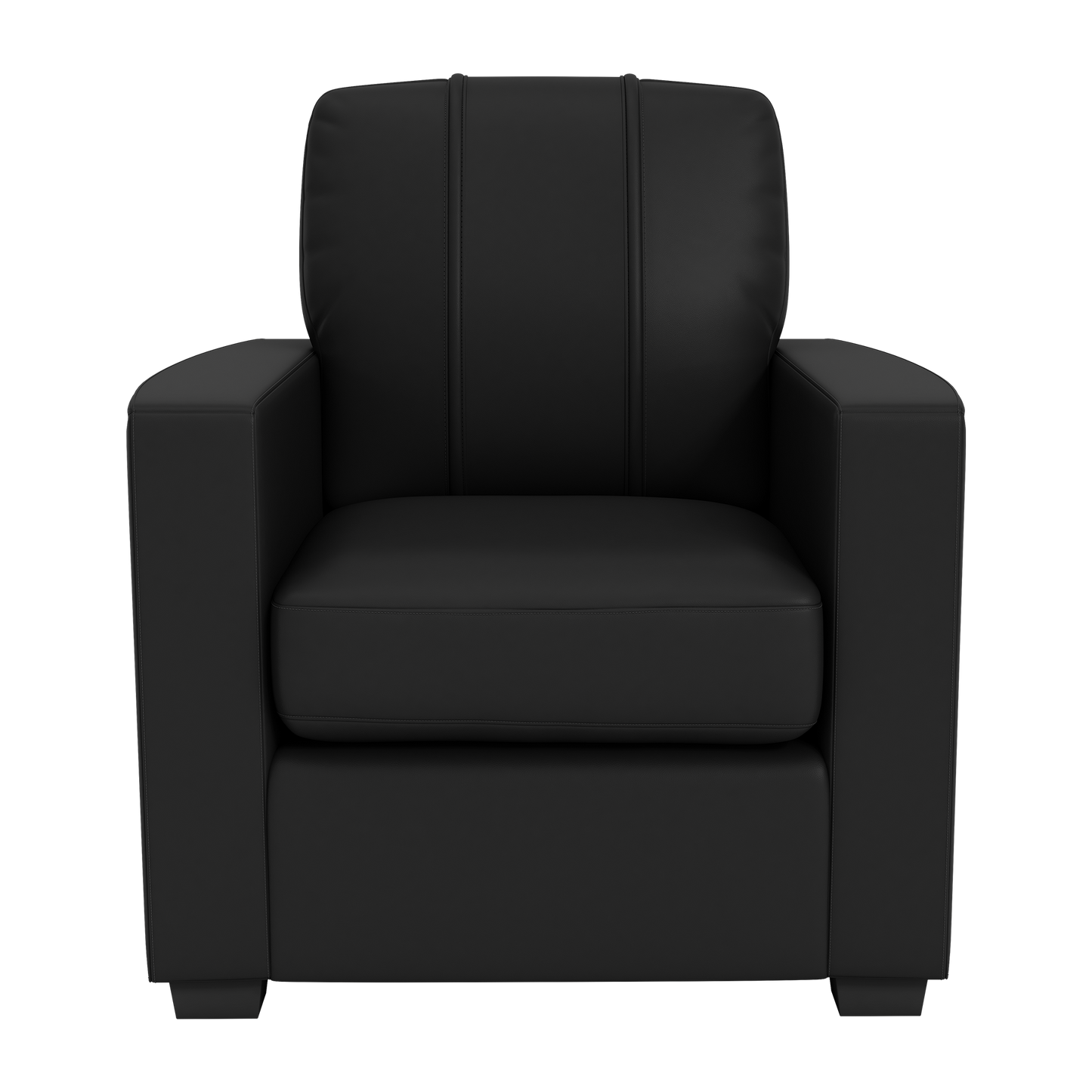 Silver Club Chair with Wisconsin Badgers Logo