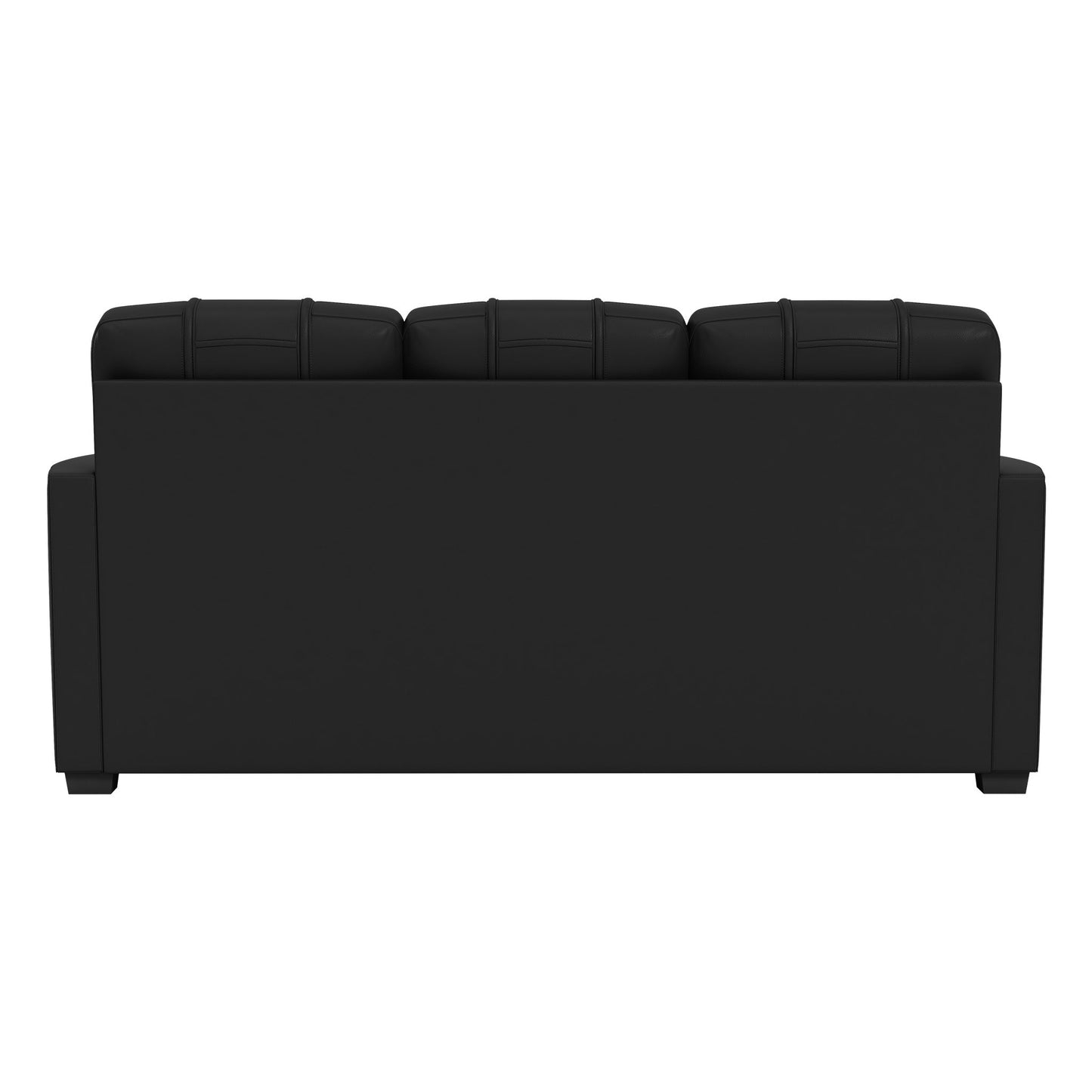 Silver Sofa with Georgia Pinstripe Bulldog Head Logo