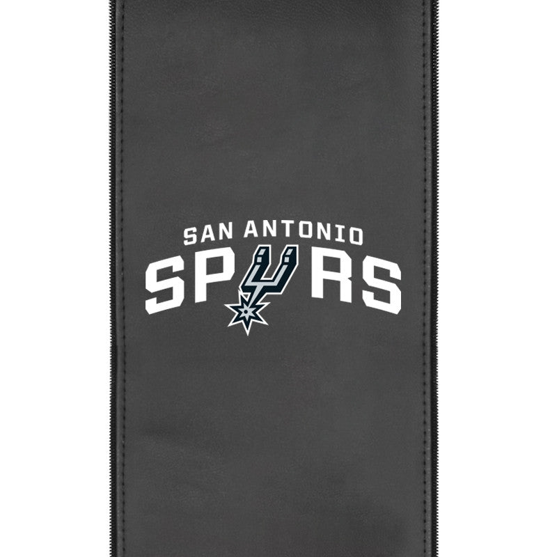 Silver Loveseat with San Antonio Spurs Logo