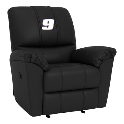 Rocker Recliner with Chase Elliott #9 White Logo