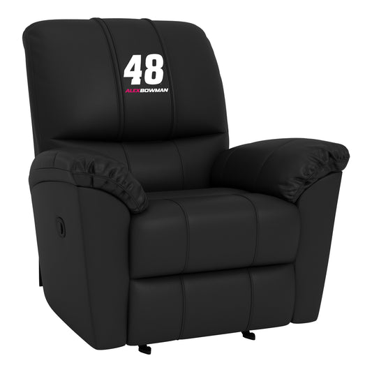 Rocker Recliner with Alex Bowman #48 with Name Rail Logo