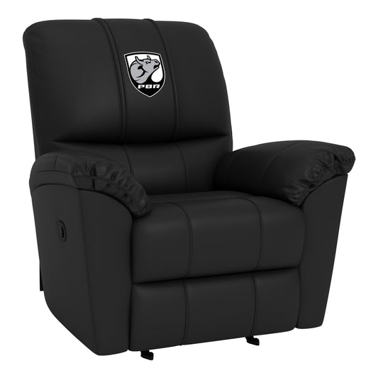 Rocker Recliner with Professional Bull Riders Bull Head Shield Logo