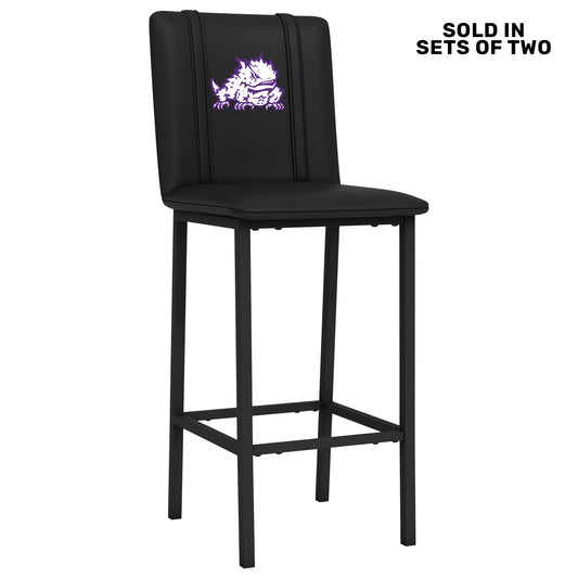 Bar Stool 500 with TCU Horned Frogs Secondary Set of 2