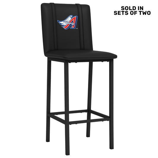 Bar Stool 500 with California Angels Cooperstown Primary Set of 2