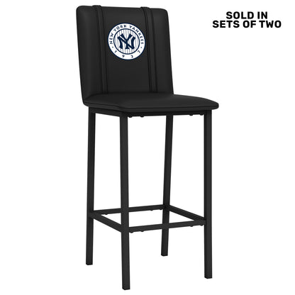 Bar Stool 500 with New York Yankees Cooperstown Set of 2