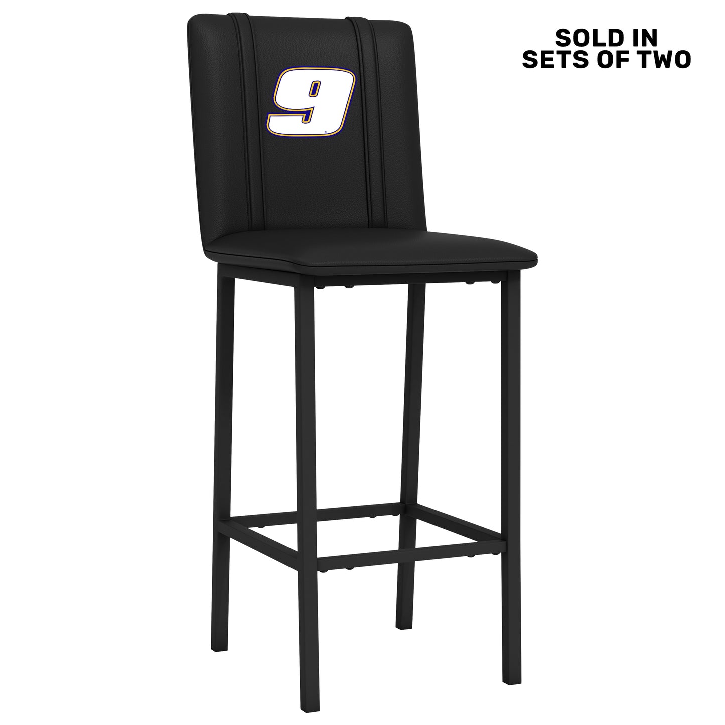 Bar Stool 500 with Chase Elliott #9 White Logo Set of 2