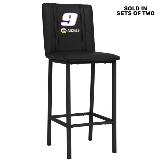 Bar Stool 500 with Chase Elliott #9 NAPA Racing Logo Set of 2