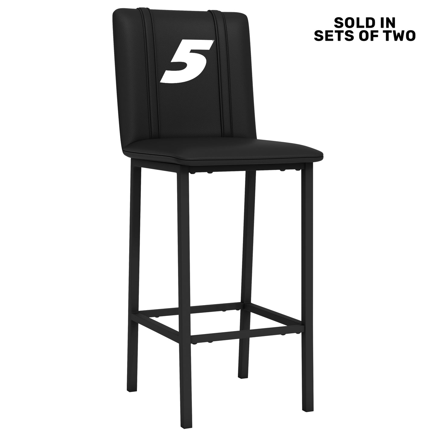 Bar Stool 500 with Kyle Larson #5 White Logo Set of 2