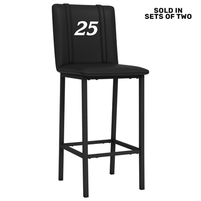 Bar Stool 500 with Ken Schrader #25 Logo Set of 2