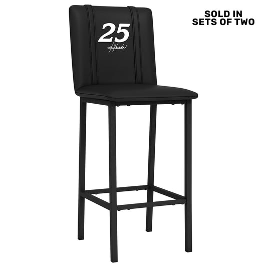 Bar Stool 500 with Ken Schrader #25 Signature Logo Set of 2