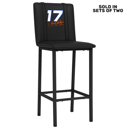 Bar Stool 500 with Darrell Waltrip #17 Signature Logo Set of 2