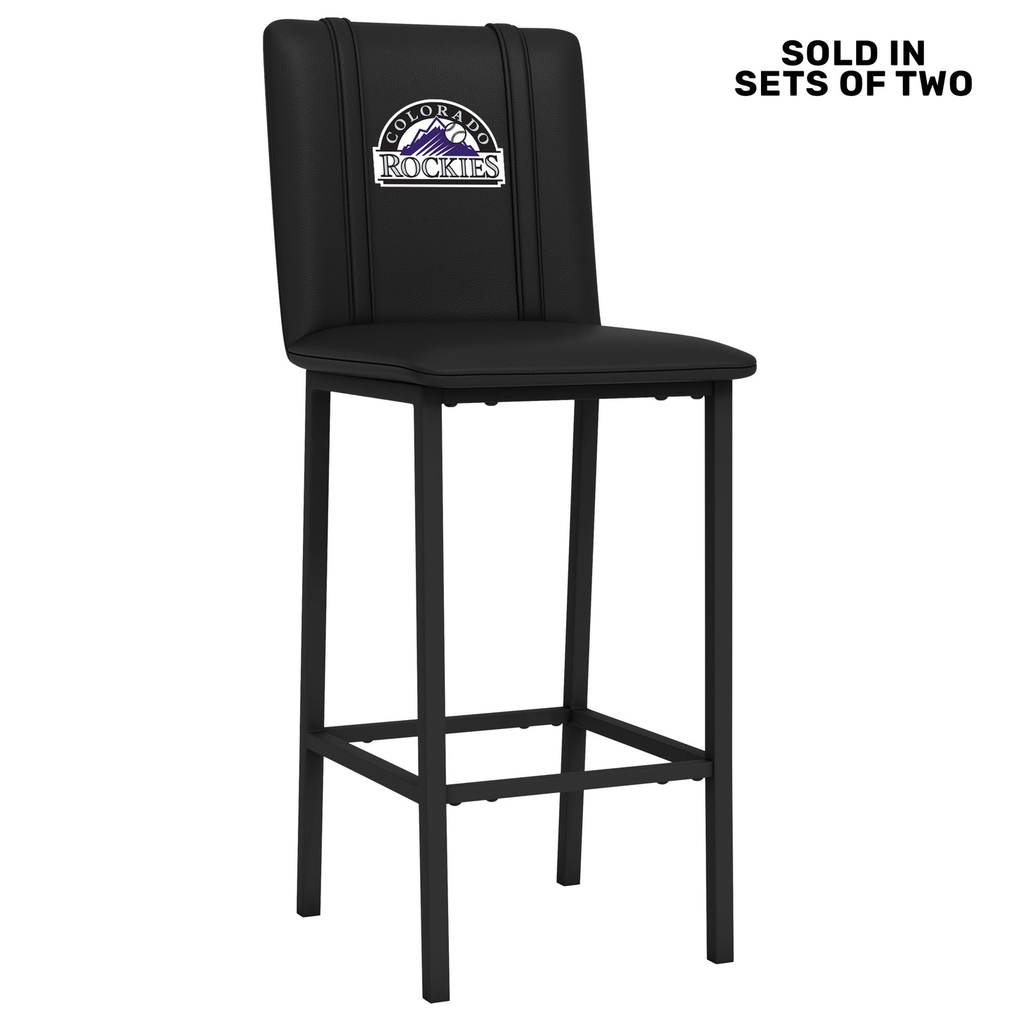 Bar Stool 500 with Colorado Rockies Logo Set of 2