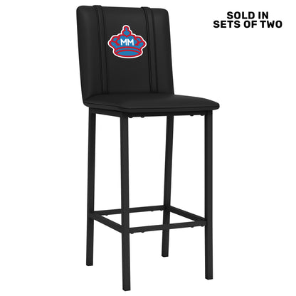 Bar Stool 500 with Miami Marlins City Connect Primary Logo Set of 2