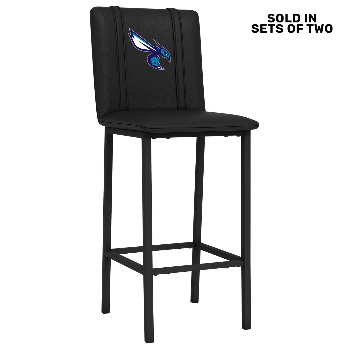 Bar Stool 500 with Charlotte Hornets Secondary Set of 2