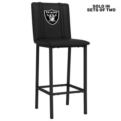 Bar Stool 500 with Las Vegas Raiders Primary Logo Set of 2
