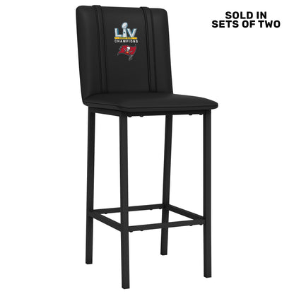 Bar Stool 500 with Tampa Bay Buccaneers Primary Super Bowl LV Logo Set of 2