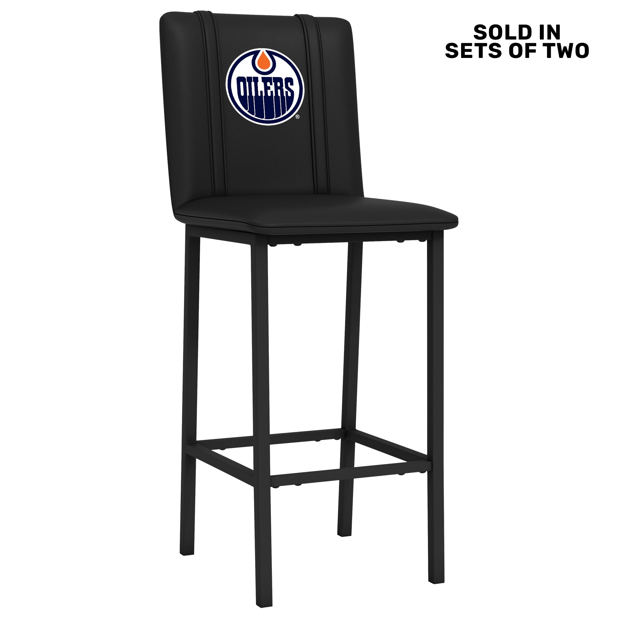 Bar Stool 500 with Edmonton Oilers Logo Set of 2 – Zipchair