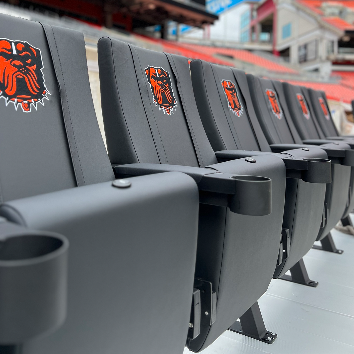 SuiteMax 3.5 VIP Seats with Alabama Crimson Tide Red A Logo