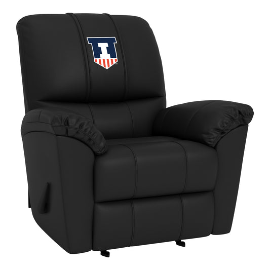 Freedom Rocker Recliner with Illinois Fighting Illini Logo