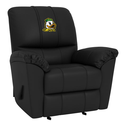 Freedom Rocker Recliner with Oregon Ducks Mascot Logo