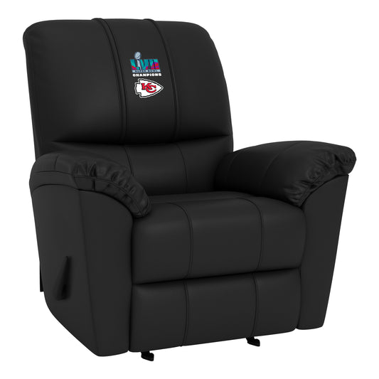 Kansas City Chiefs Super Bowl LVII Champions Logo Freedom Rocker Recliner