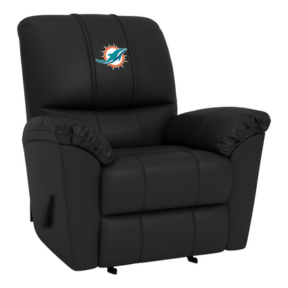 Freedom Rocker Recliner with Miami Dolphins Primary Logo