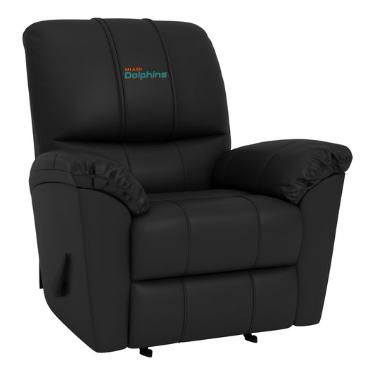 Freedom Rocker Recliner with Miami Dolphins Secondary Logo