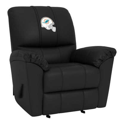 Freedom Rocker Recliner with Miami Dolphins Helmet Logo