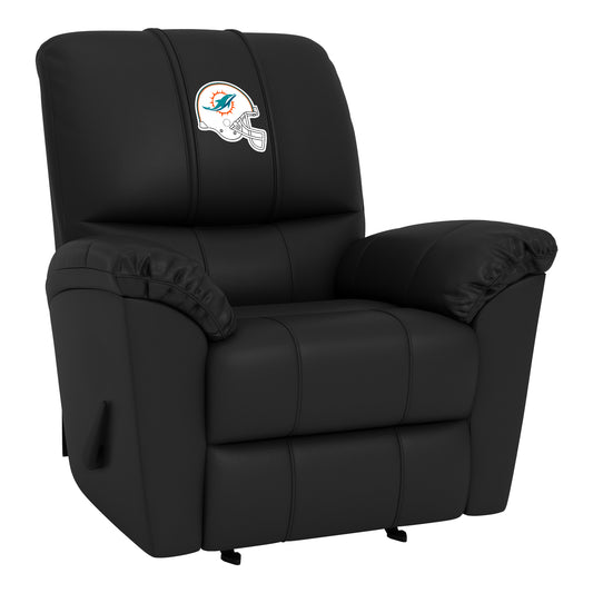 Freedom Rocker Recliner with Miami Dolphins Helmet Logo