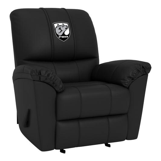 Freedom Rocker Recliner with Professional Bull Riders Bull Head Shield Logo