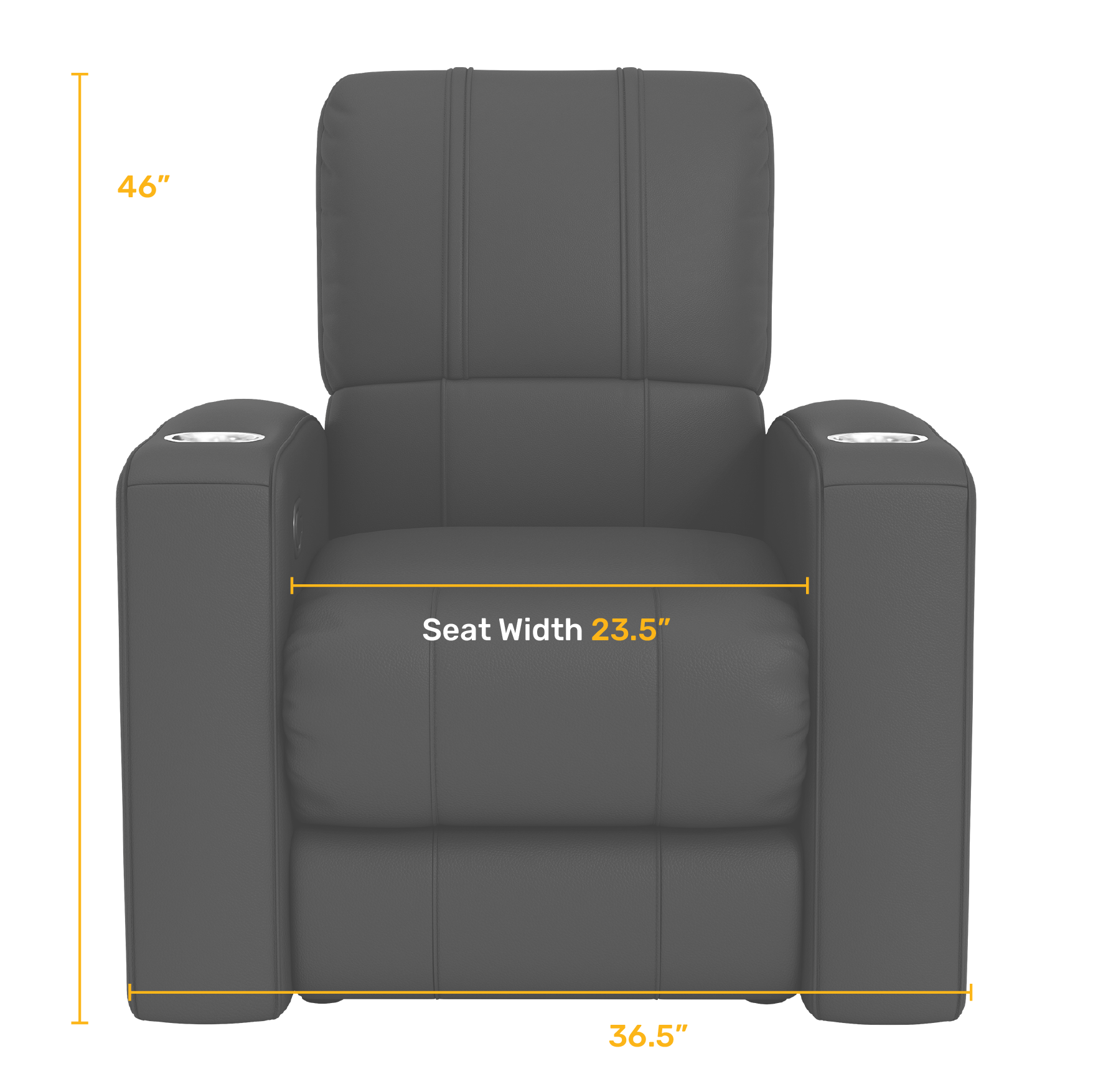 Personalized Relax Home Theater Recliner with Choice of Licensed Logo