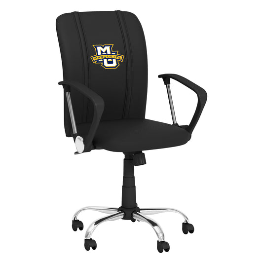 Curve Task Chair with Marquette University Primary Logo