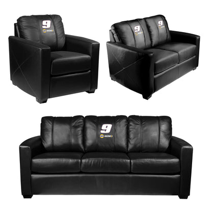 Silver Sofa with  Chase Elliott #9 NAPA Racing Logo