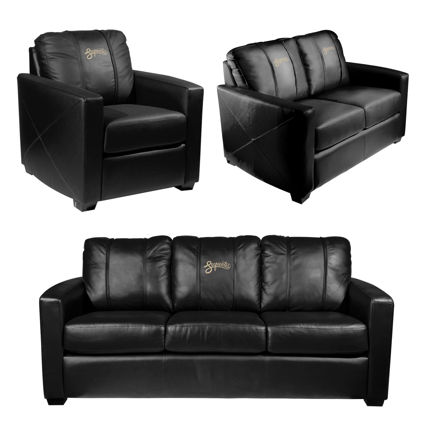 Silver Loveseat with Arizona Diamondbacks City Connect Logo