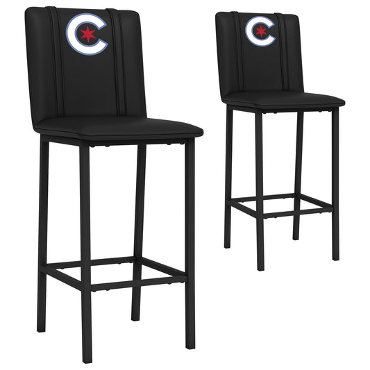 Bar Stool 500 with Chicago Cubs City Connect Primary Logo Set of 2