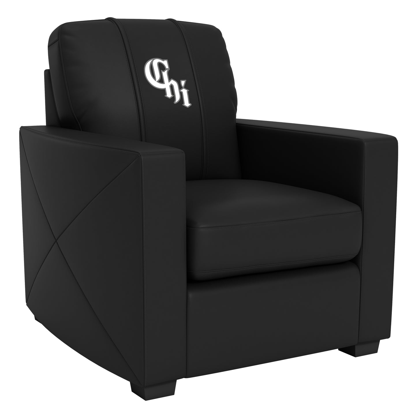 Silver Club Chair with Chicago White Sox City Connect Logo