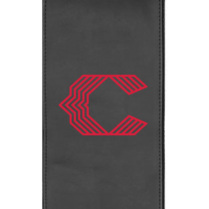 Silver Club Chair with Cincinnati Reds City Connect Primary Logo