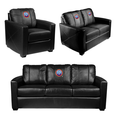 Silver Sofa with Colorado Rockies City Connect Logo